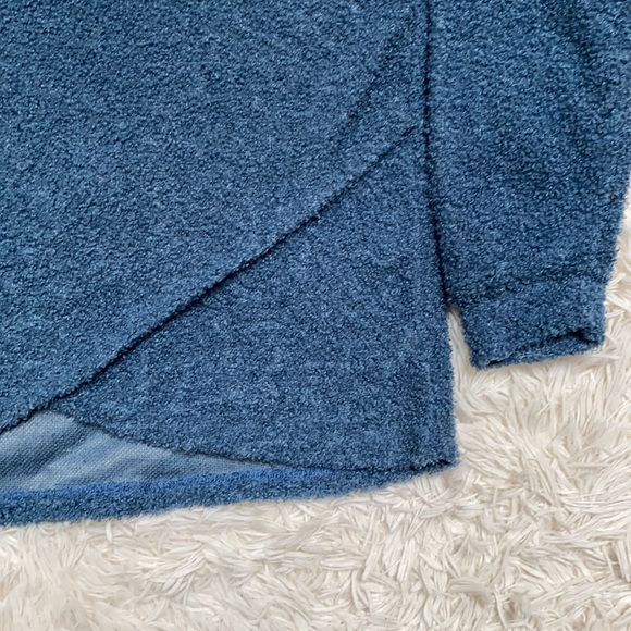 LaMode Fleece Zip Neck Pullover 💗 Blue - Picture 10 of 15